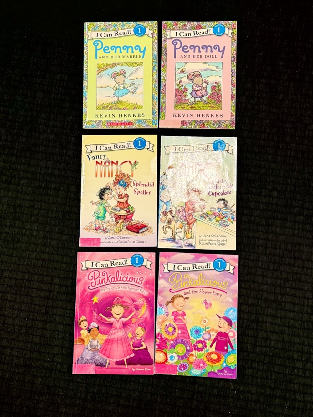6 - I Can Read! Level 1 Book Bundle (6 Books) - Fancy Nancy, Pinkalicious, Penny